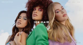IGK Hair campaign for Luxury Brand Partners